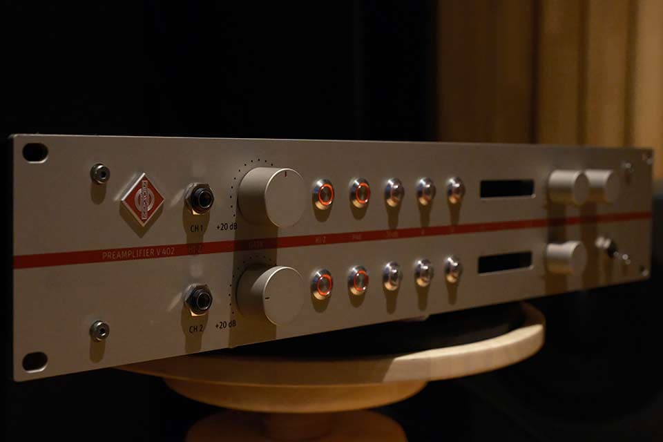 Neumann V402, Oram sonics EQ Comp導入